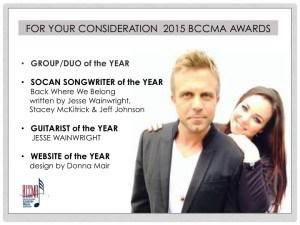 We are honoured to have 4 <a href="/BCCMA/">BCCMA</a> 2nd ballot nominations! austinbelle.com/2015/08/4-bccm…