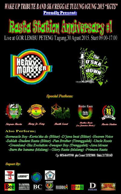 Mari berdanska bersama Heavy Monster Ska besok di Kota Tulung agung