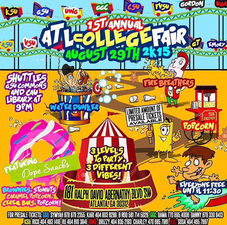 _KayGlizzy's tweet image. #ATLCollegeFair , Who Going ? 😛