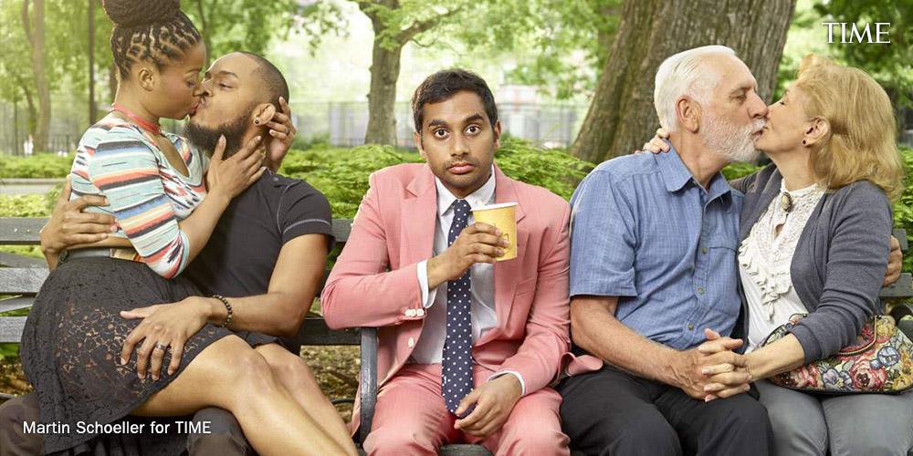 TIME's tweet photo. Aziz Ansari: Everything you think you know about love is wrong http://t.co/xXeco5JdLS http://t.co/VV3CNflxD2
