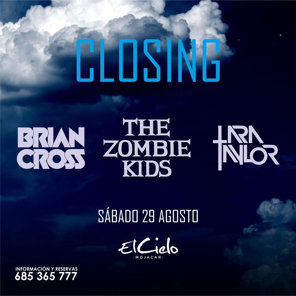 Pásalo bien, pórtate mal y mañana niégalo todo 😈😇😈😇 @larataylorvocal @BrianCrossIbiza <a href="/thezombiekids/">zombie</a> #llegoeldia #fin