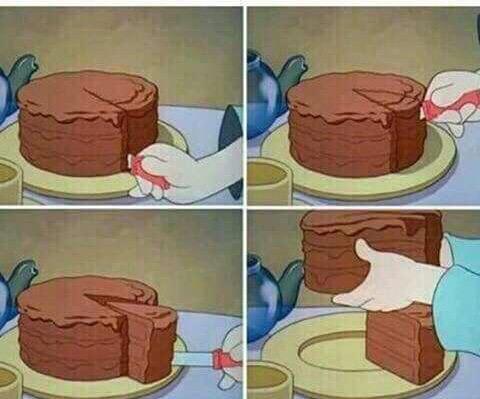 RT usamasheikh16: ' And that's how i eat a cake. What about you ? '