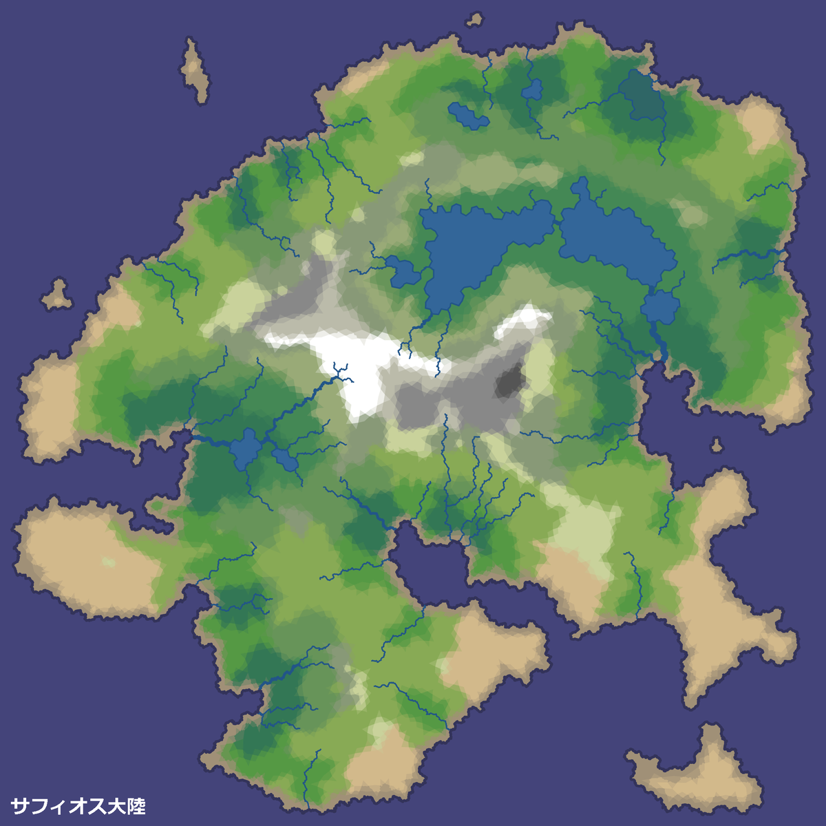 異世界ファンタジーの地図をつくってみた Togetter