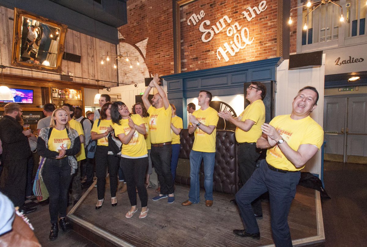 CityLife_Bham's tweet image. Watch the moment a Sunshine on Leith flashmob hit a #birmingham bar birminghammail.co.uk/whats-on/theat… @crescenttheatre