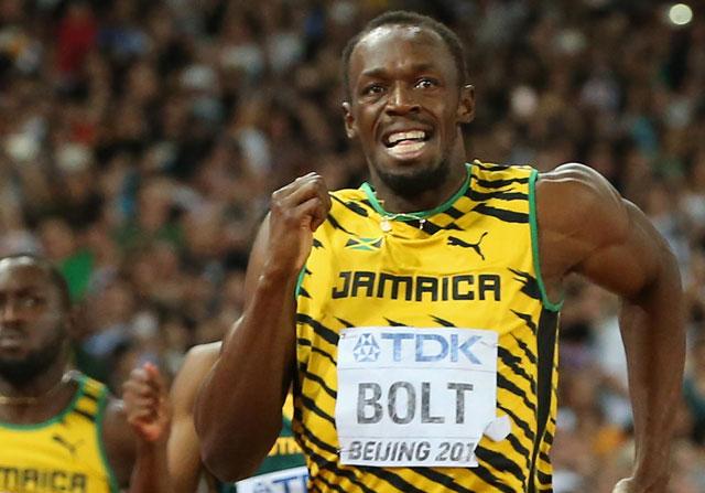 SportYou's tweet photo. Jamaica gana el 4x100 con una marca de 37,37. Tercer oro para Usain Bolt en los Mundiales de Pekín 2015. http://t.co/LYTKQza0qS