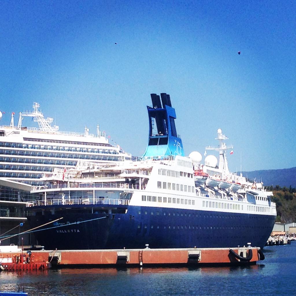 @SagaUK cruise ship 'Saga Pearl II' reached #Savona today. #MysteryCruise #SagaCruises