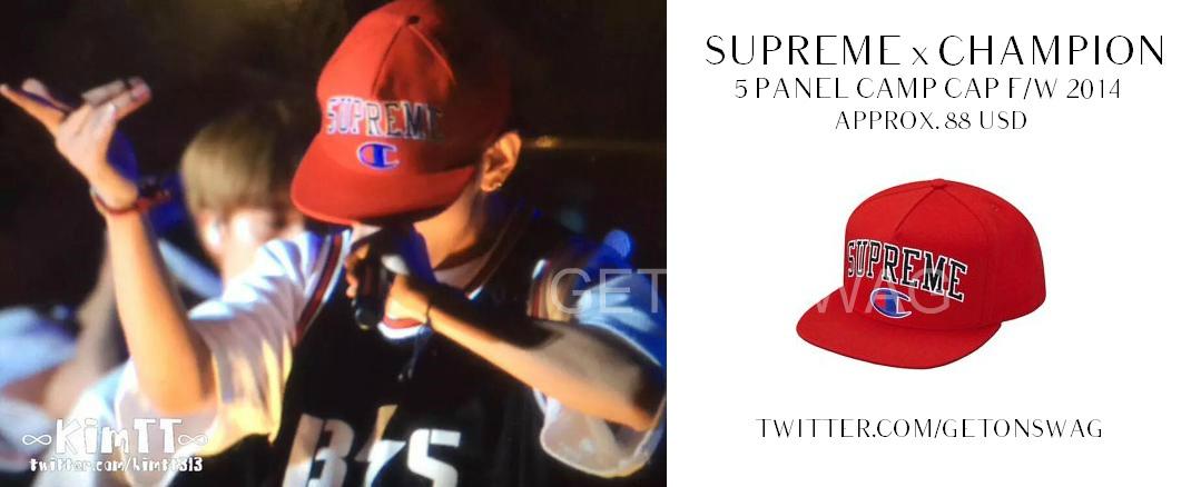 Beyond The Style ✼ ✼ ar Twitter: "TAEHYUNG 150829 #TAEHYUNG SUPREME x CHAMPION 5 PANEL CAP @BTS_twt pic cr as tag http://t.co/cxcf3MJYDT" / Twitter