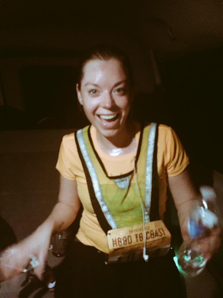 rothsara's tweet image. Before/After. Through heat, rain, and hills. First hood to coast in the books! #HTC15 #runwithkgw