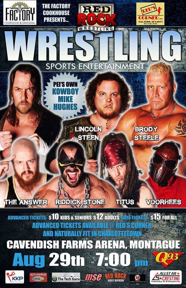 RRWrestling's tweet image. Tonight at 7pm in the great town of #Montague, we&apos;re back at #CavendishFarmsArena BE THERE. @ChildrensWishPE