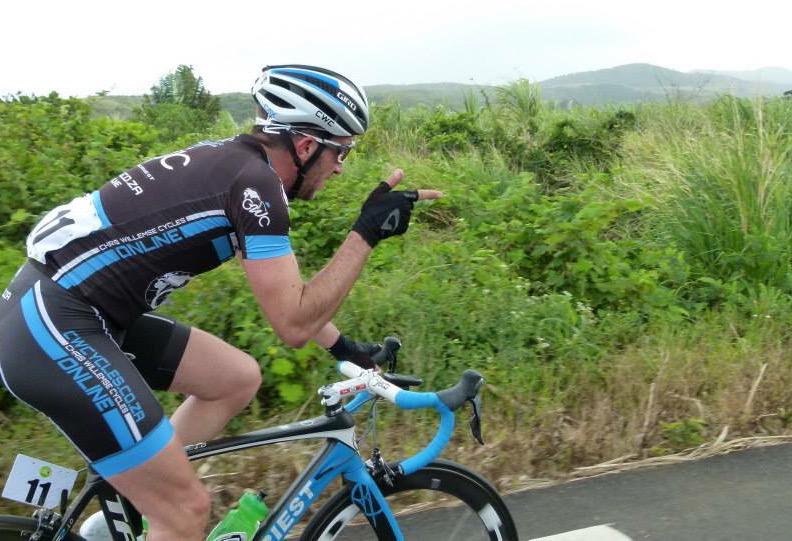 Coming back for some bottles for the gents up front #tourDeMaurice #waterboy 1 more stage left