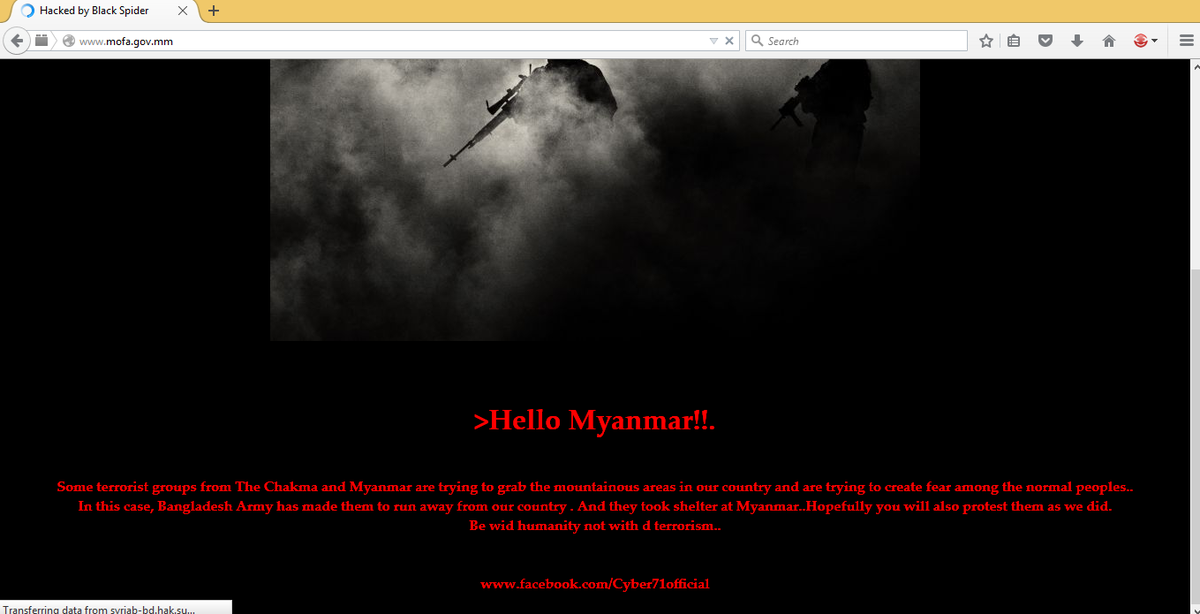 MINISTRY OF FOREIGN AFFAIRS Myanmar, Hacked.. mofa.gov.mm

 <a href="/bbcbangla/">BBC News Bangla</a> <a href="/TheMyanmarTimes/">The Myanmar Times</a>