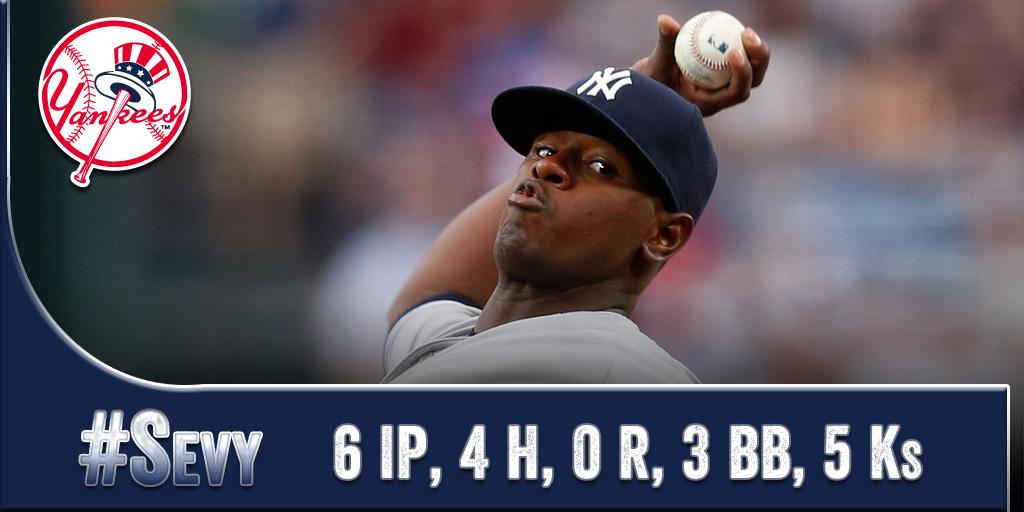 #Sevy turned in another solid start tonight for the #Yankees.