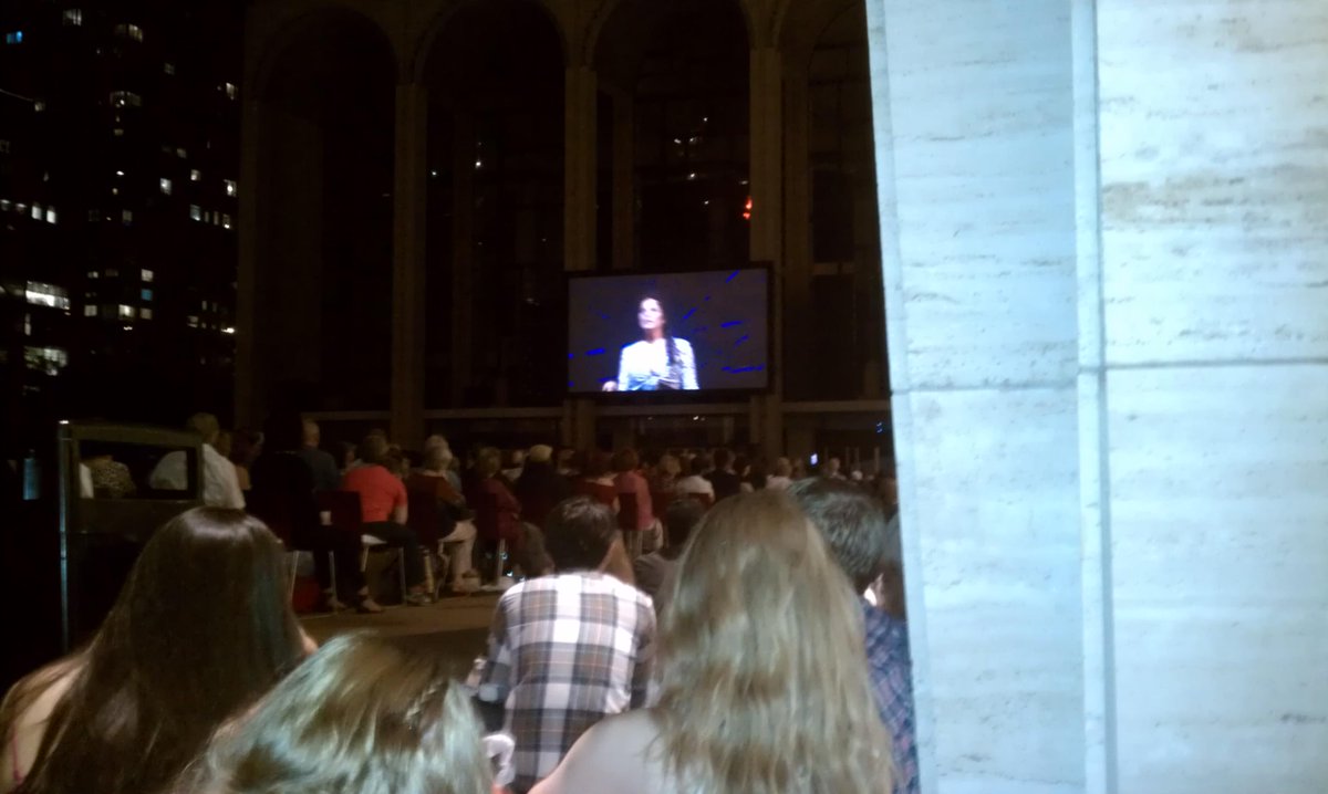'Carmen' ..  MetropolitanOPERA .. Outdoors .on the Big screen ..  #LincolnCenter .. 2nite ..prettyWonderful :::!!!