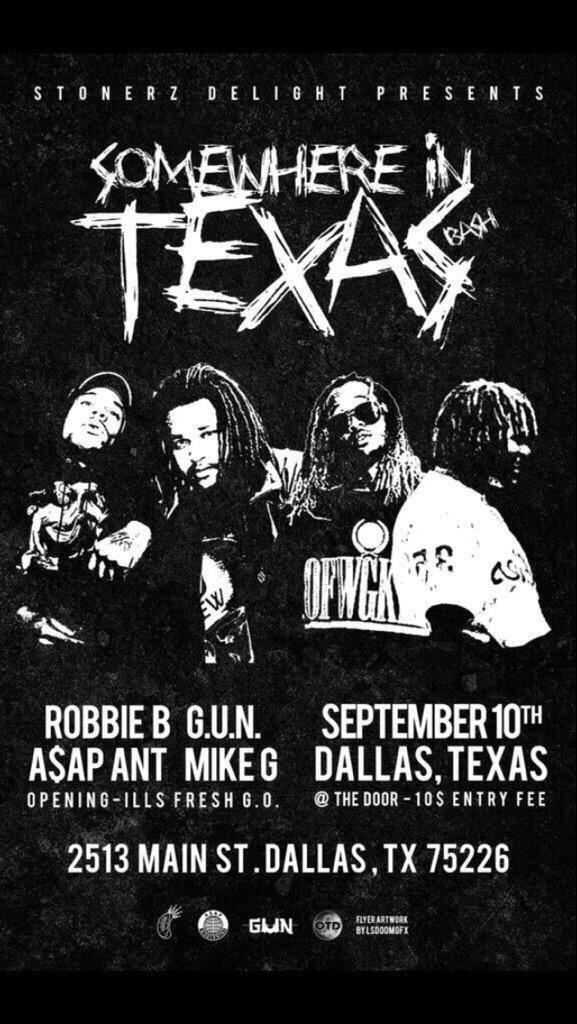 ChiefSik's tweet photo. September 10th we're at it again! #OTD #OF #ASVP #GUN
#SomeWhereInTX BASH!!!!! http://t.co/ChIMfmo0ii