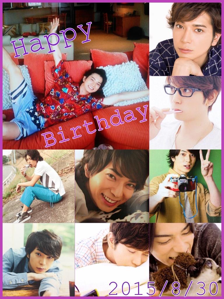 .*   Happy Birthday °  *.
            Jun Matsumoto

1983 8 30 PM 12:28 2015 8 30 PM 12:28 