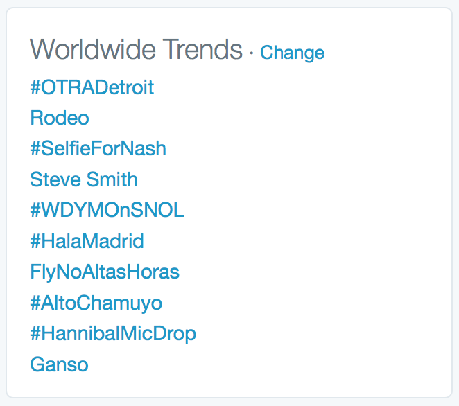 Melsta17's tweet photo. #HannibalMicDrop TRENDING WORLDWIDE and #1 IN THE US :) #Hannibal #FannibalsAreTheBest http://t.co/yzzCRP7PAT