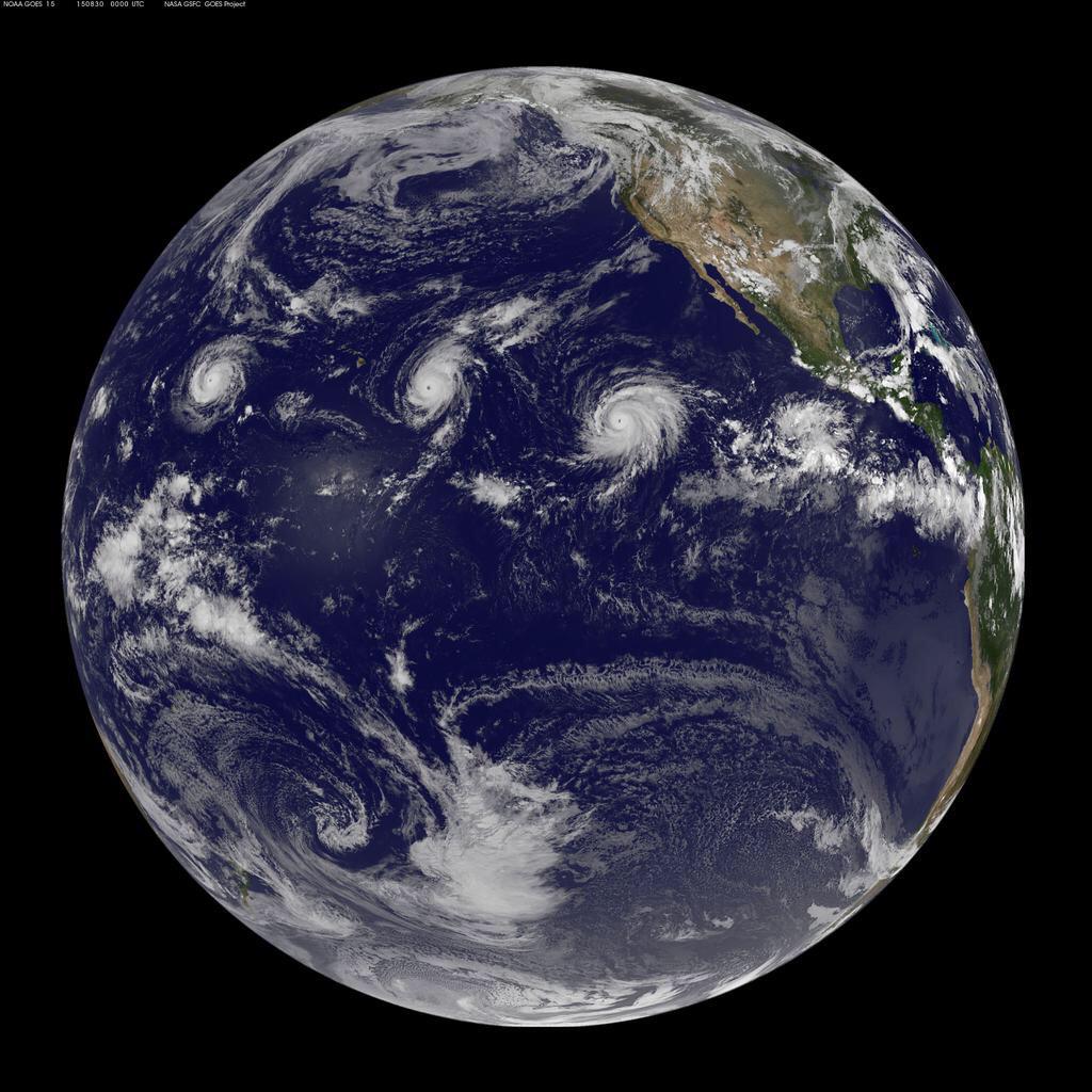 Three Category 4 Hurricanes form in Pacific for first time, targeting Hawaii