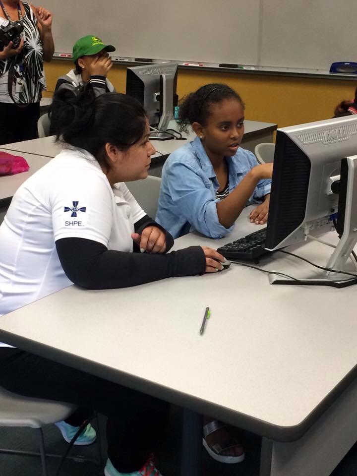 Our incredible #LULAC5285 members were busy at work empowering young ladies and introducing them to coding! #STEM