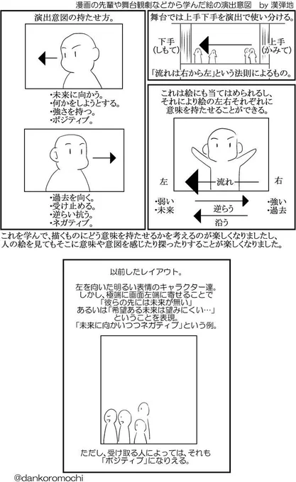 【漫画の先輩や舞台観劇などから学んだ絵の演出意図】再掲
アカウント名入れてレイアウト例も一緒に。
以前のツイートには「映像の基礎でもありますね」というリプをいただきとても勉強になりました。https://t.co/hMwoVhT34r 
