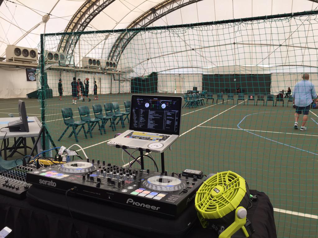 DJing this 3-on-3 tourney #ballislife