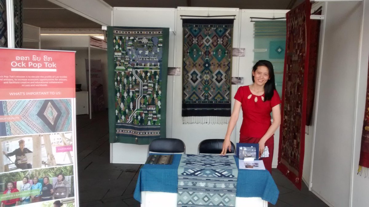 OckPopTok's tweet photo. Hello Jakarta! w/ @ASEAN_YCIF!! #Laos #Textiles #TerimaKasih http://t.co/mOobOfmXLG