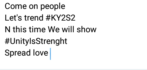 CharVee_Fc's tweet image. C&apos;mon people
Let&apos;s trend #KY2S2
N this time We will show
#UnityInStrenght
Spread love😘
RT
@BabaJotwani @angelcharlie8