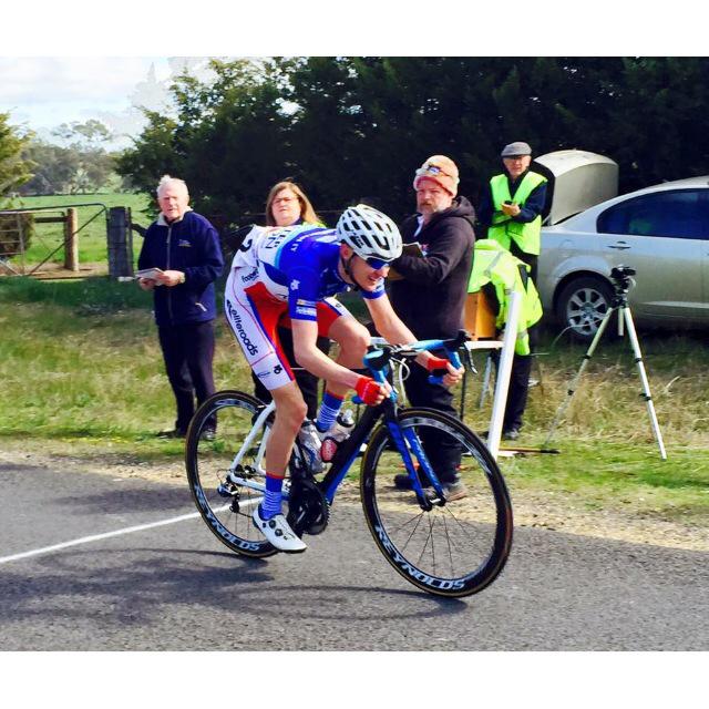 SammyCrome's tweet photo. Was good to take out Fastest Time today @cyclingvictoria #RobVernon in my hometown! @CMRacingTeam http://t.co/vDA36tQZO4