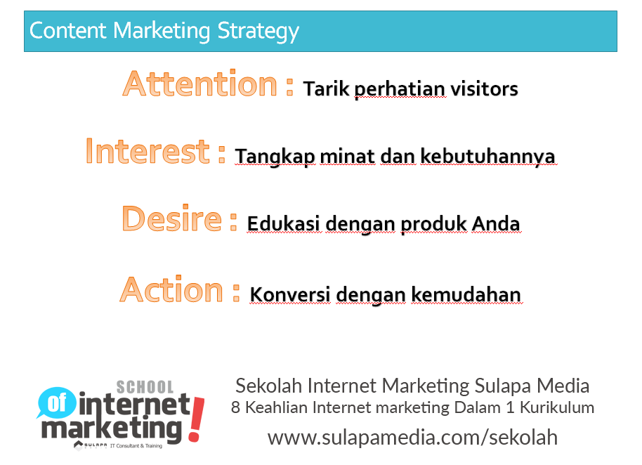 Apa itu 4 strategi utama dalam membangun / membuat #kontenmarketing ? berikut ke 4 strategi tersebut.