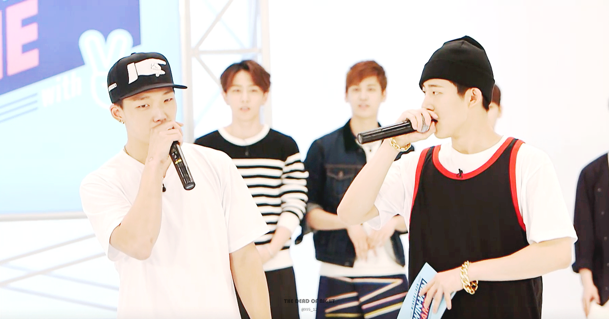 995_12's tweet photo. [CAP] V앱 WIN-WIN GAME 바비 비아이 캡쳐 ♥ #바비 #BI #김지원 #김한빈 http://t.co/tF4kAbXfkr