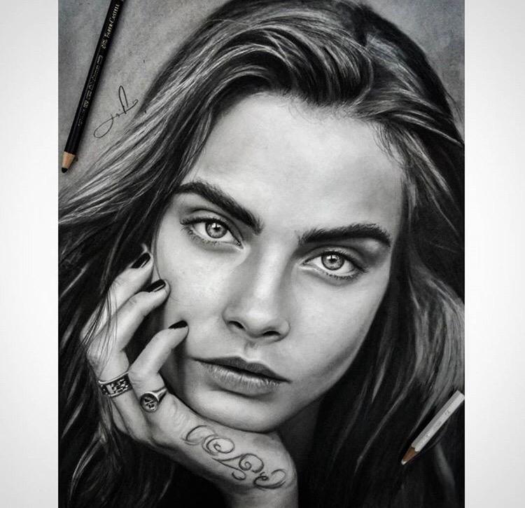 Ghettopard's tweet photo. This DRAWING of Cara Delevingne is insane. @Caradelevingne #CaraD #CaraArt http://t.co/lOLfLn3ftv