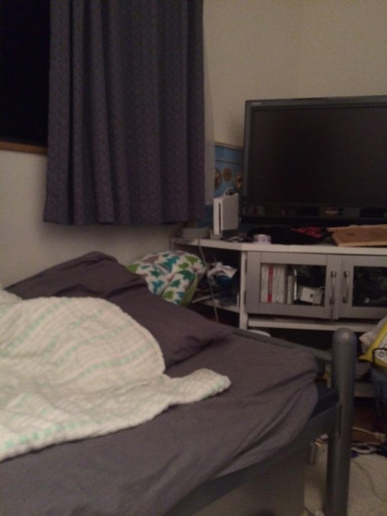 終電逃し、しばの家なう。