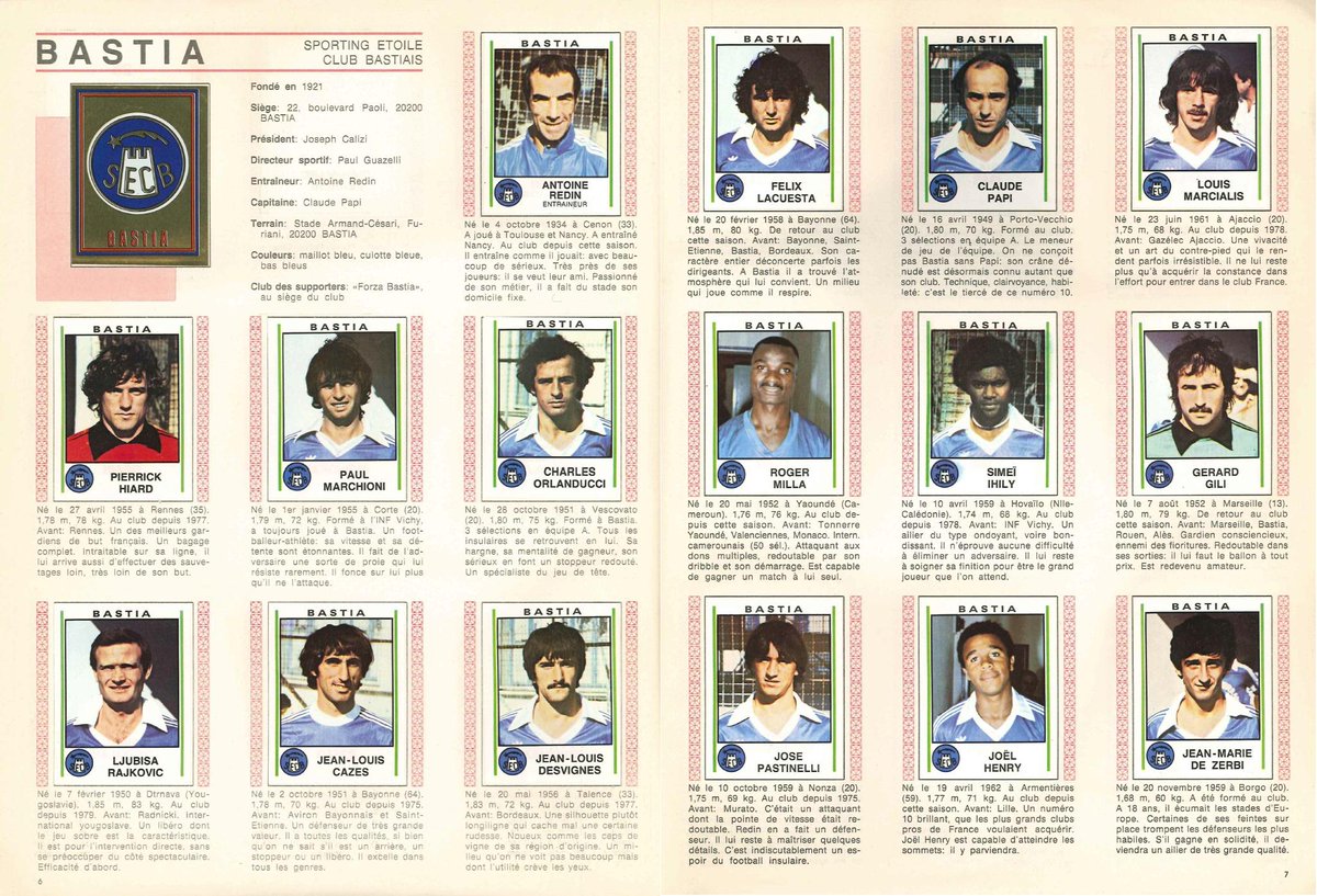 Resultado de imagem para sc bastia 1980