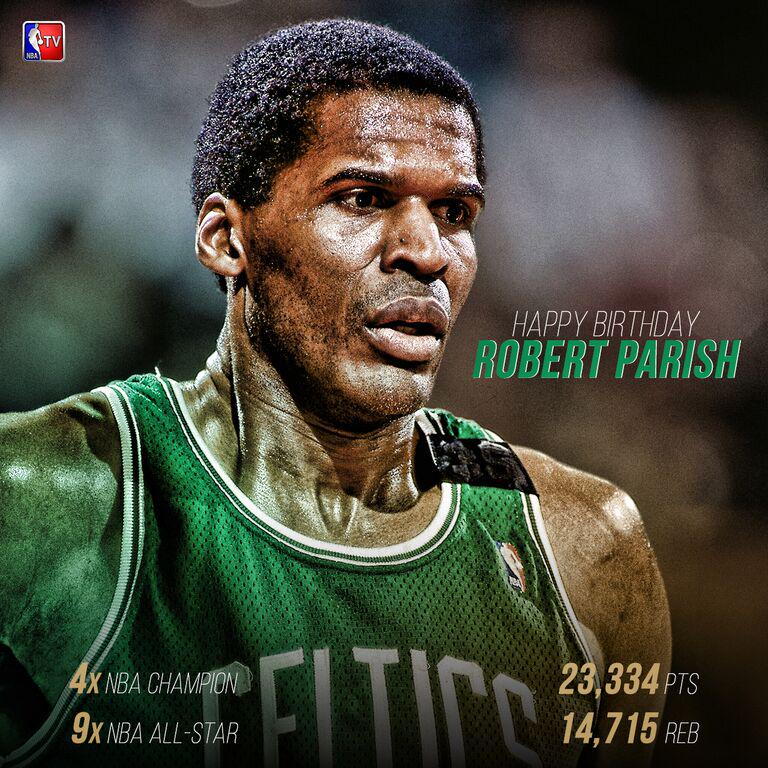 Happy Birthday Robert Parish! The NBA\s all-time leader in games played (1,611 games) turns 62 today. 