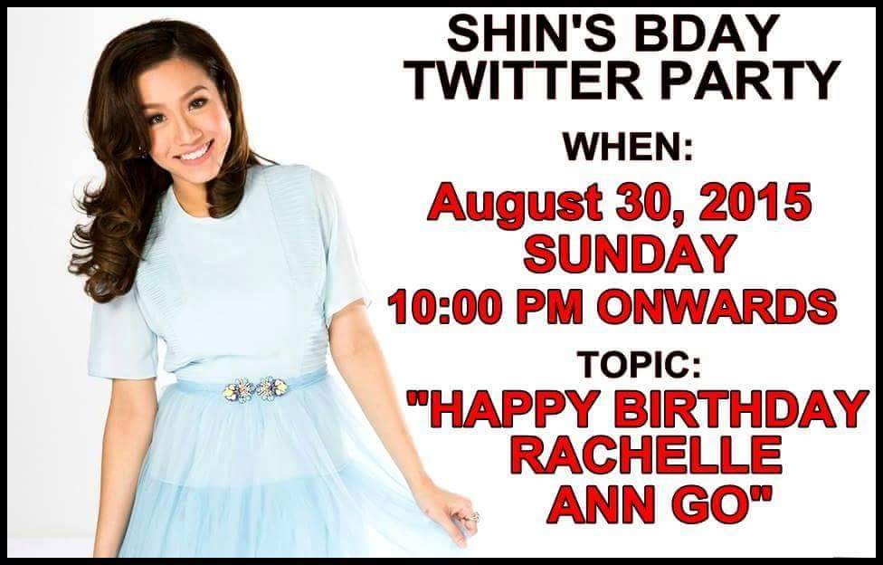 Happy Birthday Rachelle Ann Go malapit na :-) 
