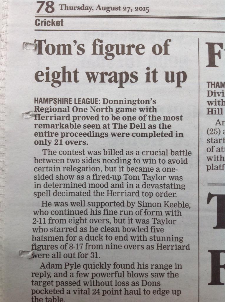 Donnington C.C. tweet media