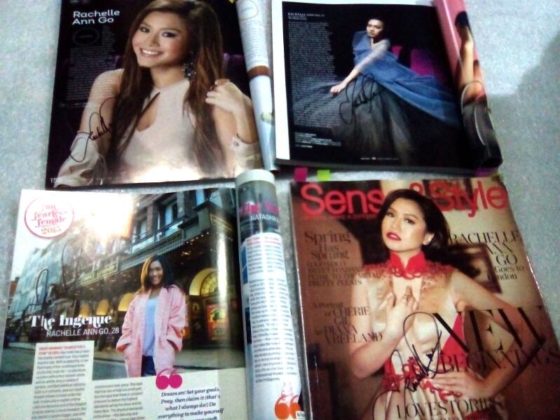  Thank you for signing my stuffs pt3 
Happy Birthday Rachelle Ann Go 