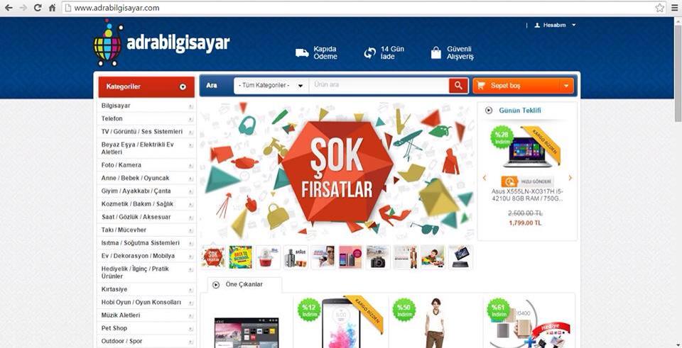 ⭕️ GÜVENLİ ALIŞVERİŞİN YENİ ADRESİ ADRA BİLGİSAYAR ⭕️

❗️ KAPIDA ÖDEME İMKANI

adrabilgisayar.com