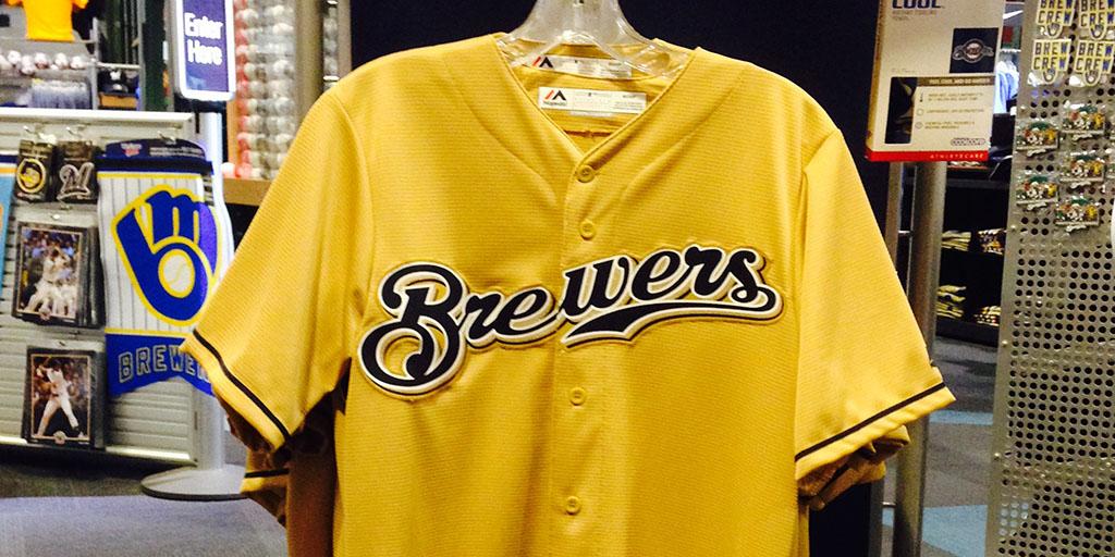 yellow brewers jersey