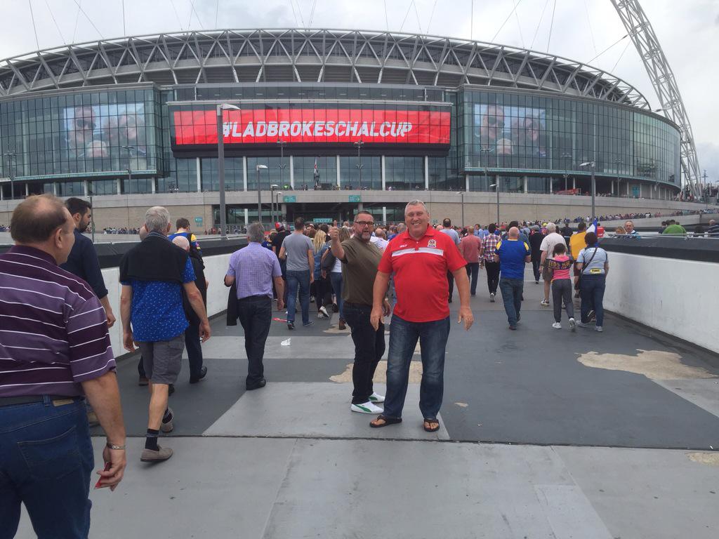 Just back from a great weekend at Wembley with these two reprobates