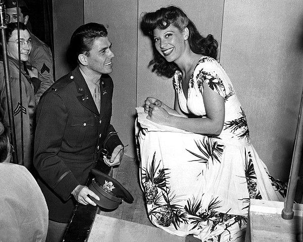 Check Out What Ronald Reagan and Dinah Shore Looked Like  in 1942 