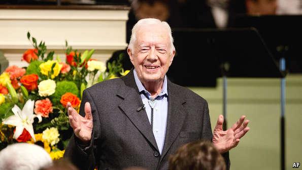 TheEconomist's tweet image. At 34 years, Jimmy Carter’s post-presidential life is already the longest in American history econ.st/1MQtVDp