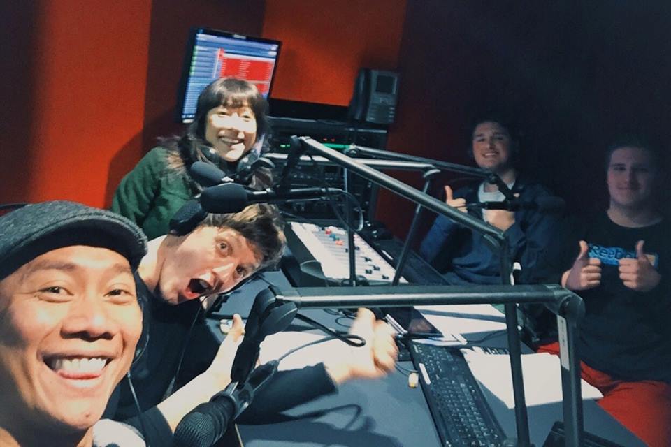 BettyTSSD's tweet photo. Our crew at @synmedia #ArtSmitten @CameronZayec @kenmoraleda #FunkDivas #BettyD #MelbFringe #GetYourGrooveOn http://t.co/7KxgTJGbg8