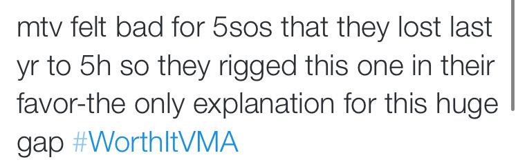 risqueroses's tweet image. oh! thanks for clearing that up! I was so curious to how we were leading! we aren't voting at all! 
#ShesKindaHotVMA