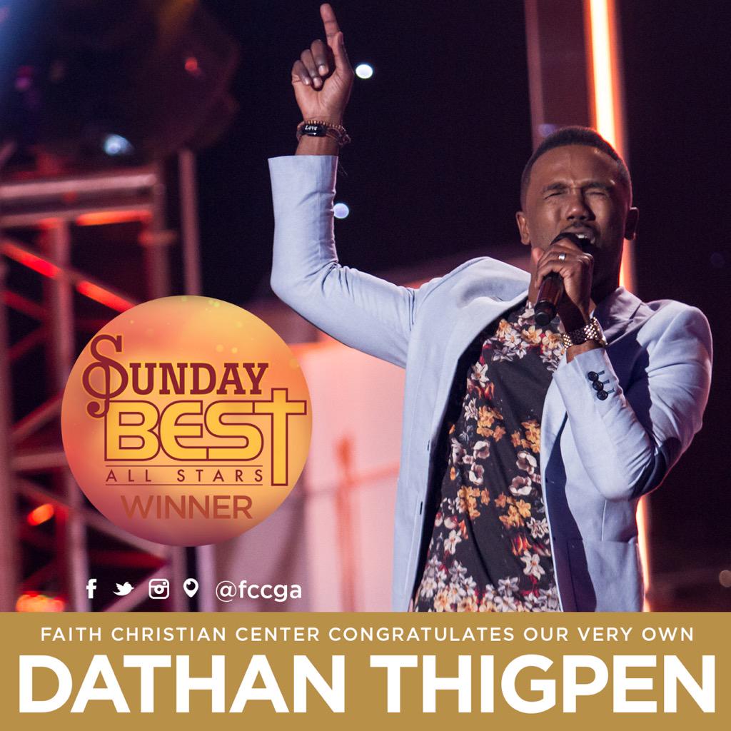 wearefaithATL's tweet photo. Our entire Faith family congratulates @dathanthigpen #WeAreFaith #fccga #congratulations #SundayBestAllStar #Winner http://t.co/1SR3E9PeUb