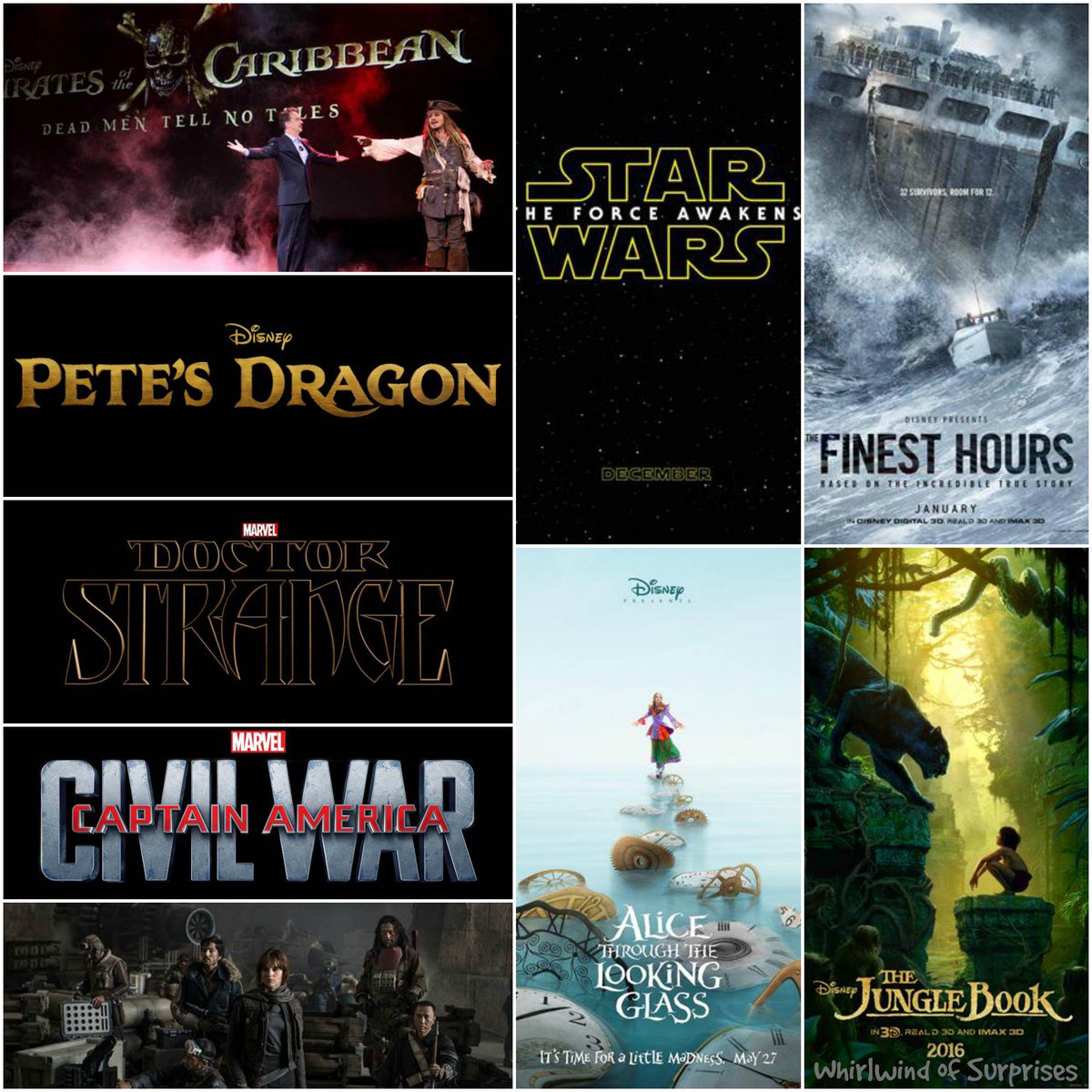 New Disney, Marvel, and Star Wars movies