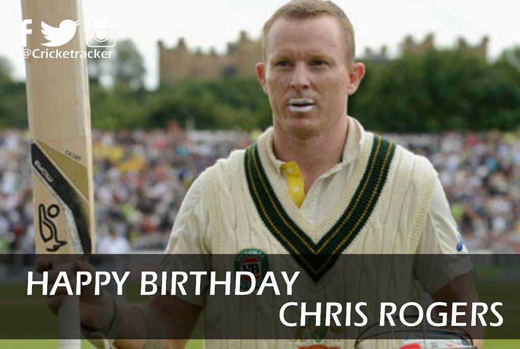 Happy Birthday Chris Rogers, He turned 38 today 