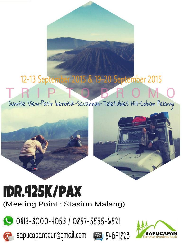 September ini pengen ngetrip ke Bromo harga backpacker? Nih gabung bareng <a href="/SapucapanTour/">Sapucapan Tour</a> aja gaes murah!