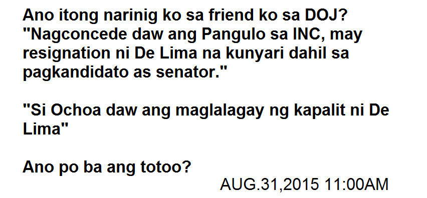 KellyMiranda_28's tweet photo. @MARoxas LET #DeLimaBringTheTruth WE ARE CAMPAIGNING #DeLimaDoNotResign
YUNG BUGOK SA BOC ANG ALISIN NYO!!! http://t.co/1iP1P29dEX