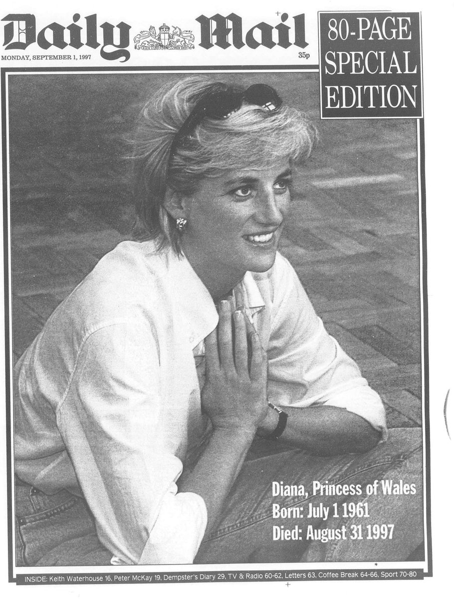 Diana, princess of wales, died 18 years ago today. long may you rest in