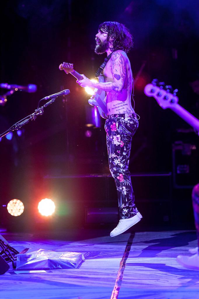 Happy birthday to Simon Neil, King of funky trousers and abstract shoe choices 
